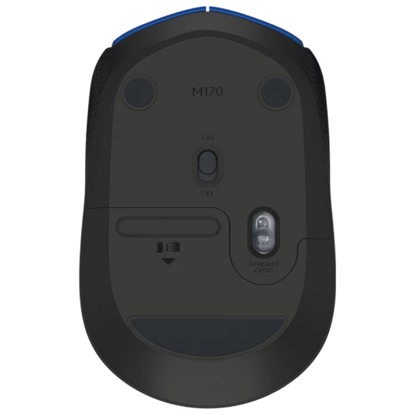 Wireless Mouse Logitech M171, 1000 dpi, 3 buttons, Ambidextrous, 69,3g., 1xAA, 2.4Ghz, Blue 76619 Imagini