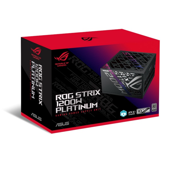 Power Supply ATX 1200W ASUS ROG Strix Gaming, 80+ Platinum, 160mm, Active PFC, OPP/OVP/UVP/SCP/OCP/O 234285 Imagini