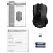 Wireless Mouse SVEN RX-350W, Optical, 600-1400 dpi, 6 buttons, Soft Touch, 2xAAA, Black 125543 фото 3