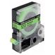 Tape Cartridge EPSON LK4GBF; 12mm/9m Fluorescent, Black/Green, C53S654018 105278 фото 2