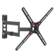 Wall Mount Barkan ''BM343'' Black 13"-65" Full Motion, max.40kg, VESA mm: up to 400x400mm 120441 Imagini 4