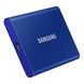 .500GB (USB3.2/Type-C) Samsung Portable SSD T7 , Blue (85x57x8mm, 58g, R/W:1050/1000MB/s) 116664 фото 1