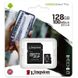 128GB MicroSD (Class 10) UHS-I (U1) +SD adapter, Kingston Canvas Select+ "SDCS2/128GB" (R:100MB/s) 113434 фото 2