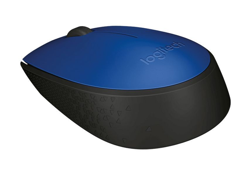 Wireless Mouse Logitech M171, 1000 dpi, 3 buttons, Ambidextrous, 69,3g., 1xAA, 2.4Ghz, Blue 76619 Imagini