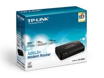 ADSL Router TP-LINK "TD-8816", 1xEthernet port, ADSL/ADSL2/ADSL2+, Splitter, Annex A 33241 фото