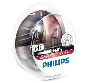 PHILIPS H1 12V 55W P14,5S VISIONPLUS 3200K ( SET – 2 BUCĂȚI) – 12258VPS2 ID999MARKET_6590703 фото