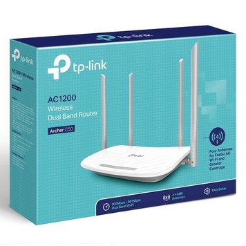 Wi-Fi AC Dual Band TP-LINK Router, "Archer C50", 1200Mbps, MU-MIMO 73659 фото