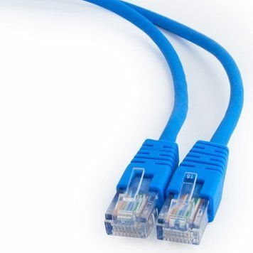 0.25m, Patch Cord Blue, PP12-0.25M/B, Cat.5E, Cablexpert, molded strain relief 50u" plugs 56770 фото