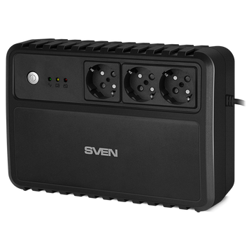 UPS SVEN UP-L800, 800VA/400W, Line Interactive, AVR, LED, 3*Shuko Sockets 230673 фото