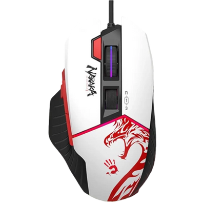 Gaming Mouse Bloody W95 Max, 100-12000dpi, 10 buttons, 35G, 250IPS, Extra Fire Wheel, RGB,USB, Navy 203876 фото