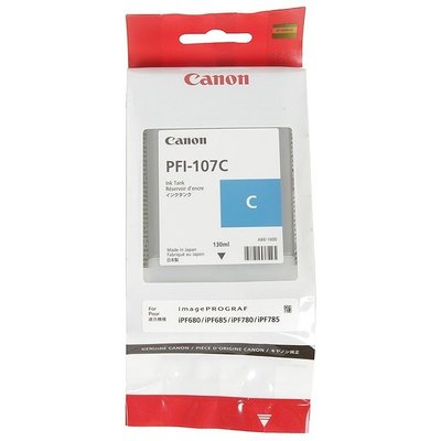 Ink Cartridge Canon PFI-107C, cyan 84743 фото