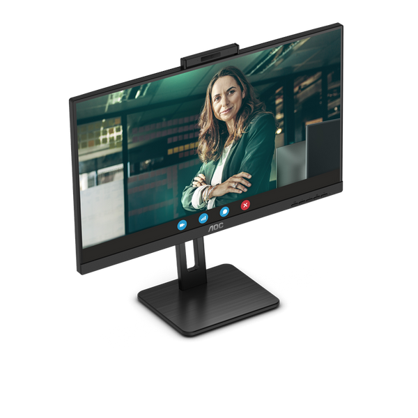 23.8" AOC 24P3QW, Black,IPS,1920x1080,75Hz,AdaptiveSync,5ms,250cd,D-Sub+HDMI+DP+USB,WebCAM,Spkrs,Piv 233814 фото