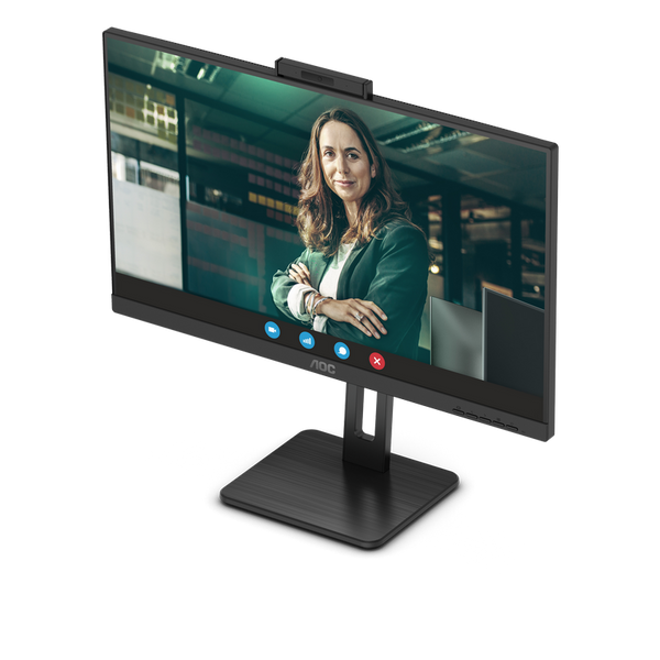 23.8" AOC 24P3QW, Black,IPS,1920x1080,75Hz,AdaptiveSync,5ms,250cd,D-Sub+HDMI+DP+USB,WebCAM,Spkrs,Piv 233814 фото