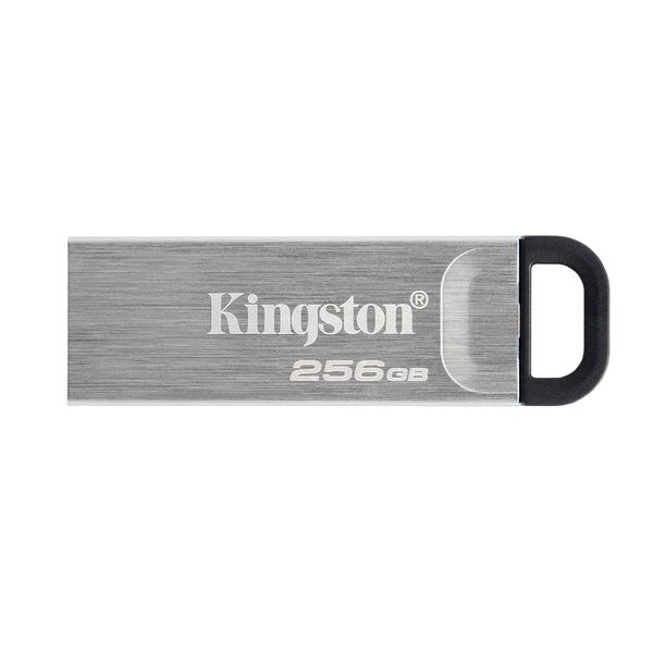 256GB USB3.2 Flash Drive Kingston DataTraveler Kyson, Silver, Metal Case, Key Ring (DTKN/256GB) 136259 фото