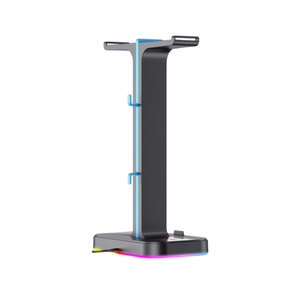 Gaming Headset Stand Havit TH650, 270x150x100mm, 2xUSB 2.0, RGB, Cable organizer 202817 фото