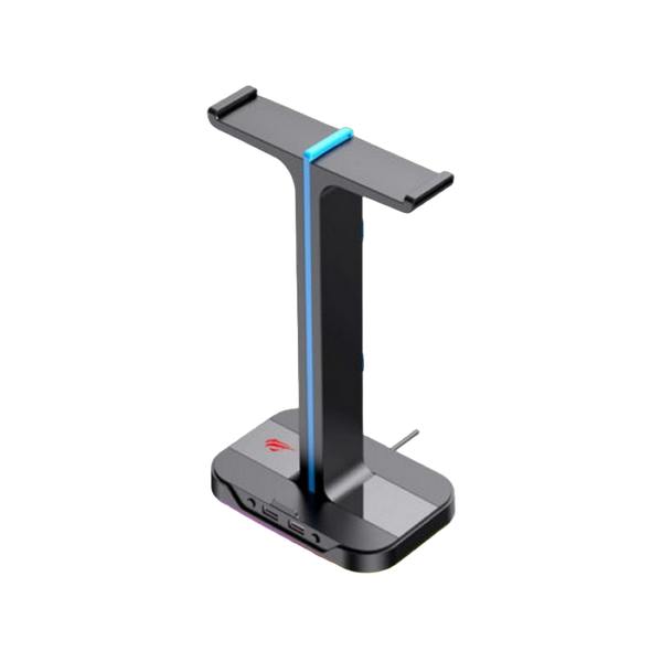 Gaming Headset Stand Havit TH650, 270x150x100mm, 2xUSB 2.0, RGB, Cable organizer 202817 фото