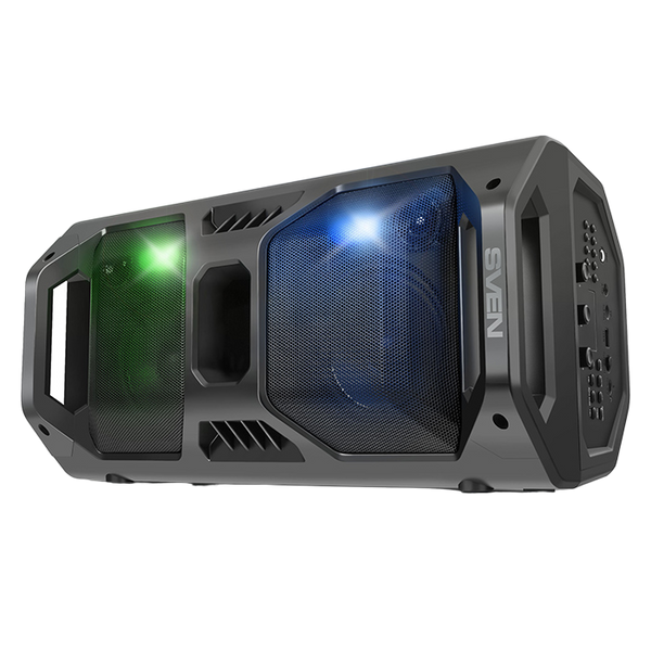 Speakers SVEN "PS-600" 50w, Black, Bluetooth, microSD, FM, AUX, USB, LED, power:8000mA, USB, DC5V 106005 фото