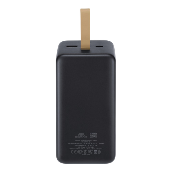 Портативное зарядное устройство Rivacase 40000 mAh PD 65W, VA1084, Black 226698 фото