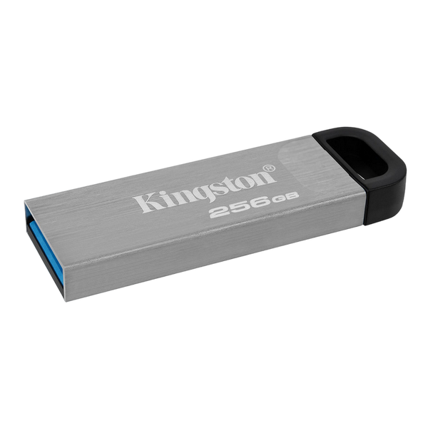 256GB USB3.2 Flash Drive Kingston DataTraveler Kyson, Silver, Metal Case, Key Ring (DTKN/256GB) 136259 фото