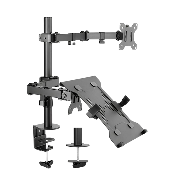Table/desk 1-display & notebook mounting "M141LT" Barkan (rotate,tilt,swivel),13&rdquo;-34&rdquo;,up to 12 kg,VESA:75x75,100x100 271641 Imagini