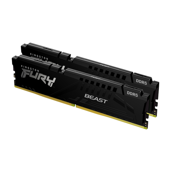 .64GB DDR5-5600MHz Kingston FURY Beast (Kit of 2x32GB) (KF556C36BBE2K2-64), CL36-38-38, 1Rx8, 1.25V, AMD EXPO 1.1/Intel XMP 3.0, Black 270594 фото