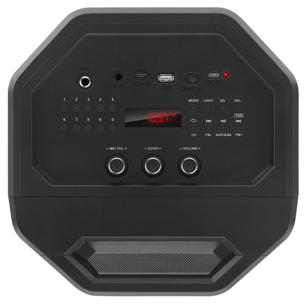 Speakers SVEN "PS-600" 50w, Black, Bluetooth, microSD, FM, AUX, USB, LED, power:8000mA, USB, DC5V 106005 фото
