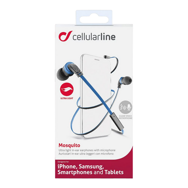 Cellular Audiopro Mosquito Stereo Earph.Mic, Blue 126935 Imagini