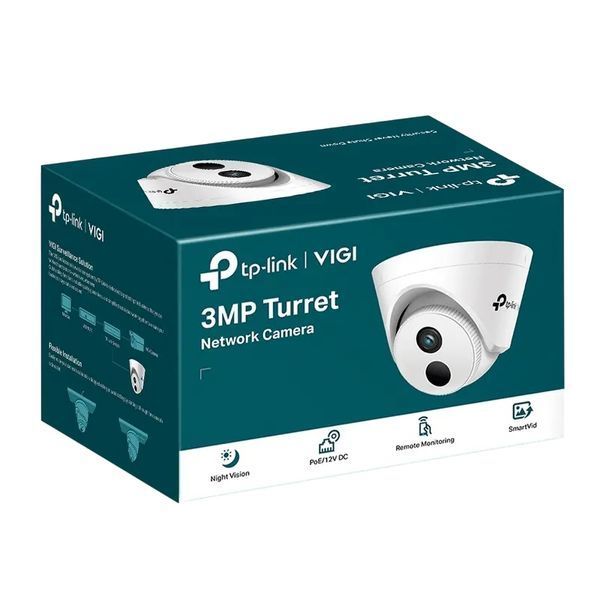 TP-Link Turret Network Camera "VIGI C400HP-4", 4mm, 3MP,PoE 137641 фото
