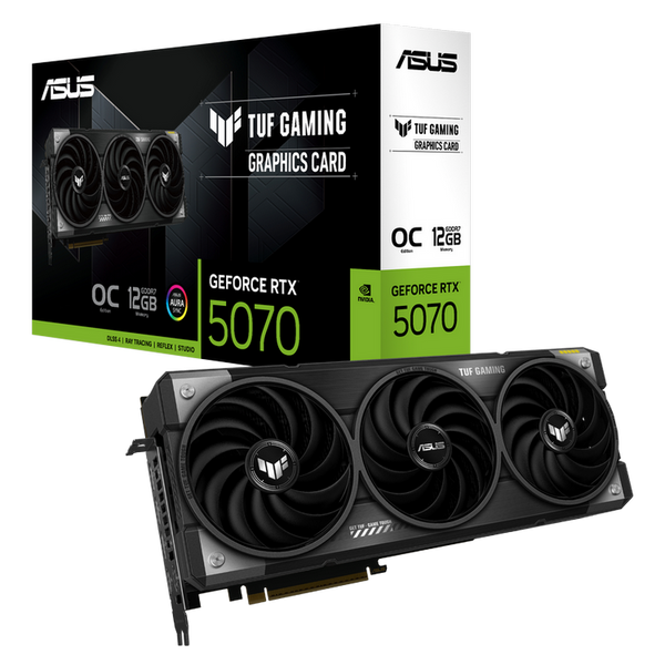 VGA ASUS RTX5070 12GB GDDR7 TUF Gaming (TUF-RTX5070-O12G-GAMING) 231612 Imagini