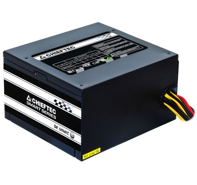 Power Supply ATX 500W Chieftec SMART GPS-500A8, 80+, Active PFC, 120mm silent fan 56981 фото