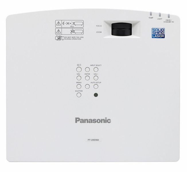 Projector Panasonic PT-LMZ460; LCD, WUXGA, Laser 4600Lum, 3000000:1, 1.2x Zoom, LAN, White 201245 фото