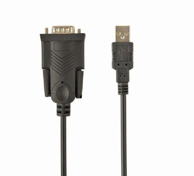 Converter USB to Serial port, Gembird "UAS-DB9M-02",1.5m cable, Black 82245 фото