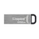 256GB USB3.2 Flash Drive Kingston DataTraveler Kyson, Silver, Metal Case, Key Ring (DTKN/256GB) 136259 фото 2