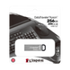 256GB USB3.2 Flash Drive Kingston DataTraveler Kyson, Silver, Metal Case, Key Ring (DTKN/256GB) 136259 фото 6
