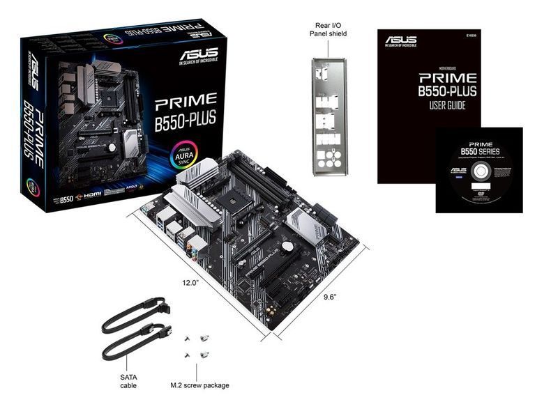 MB AM4 Asus PRIME B550-PLUS ATX 129148 фото