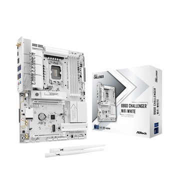MB S1851 ASRock B860 CHALLENGER WIFI WHITE ATX 257184 Imagini
