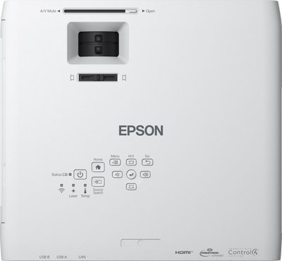 Projector Epson EB-L250F; LCD, FullHD, Laser 4500Lum,2.5M:1, 1,62x Zoom, Wi-Fi, Miracast,16W, White 147243 фото