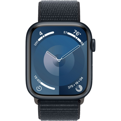 Apple Watch Series 9 GPS, 45mm Midnight Aluminium Case with Midnight Sport Loop, MR9C3 214160 фото