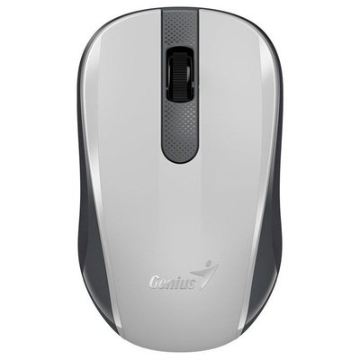 Wireless Mouse Genius NX-8008S, 1200 dpi, 3 buttons, Ambidextrous, Silent, BlueEye, 1xAA, Grey/White 145733 фото