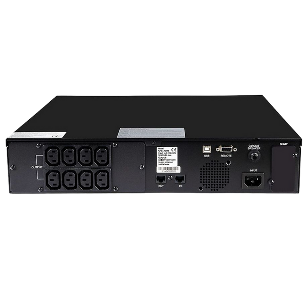 UPS PowerCom SPR-2000,2000VA/1600W,Tower/Rack2U,Smart Line Int.,Sinewave,LCD,AVR,USB,8xIEC C13+1xC19 143981 фото