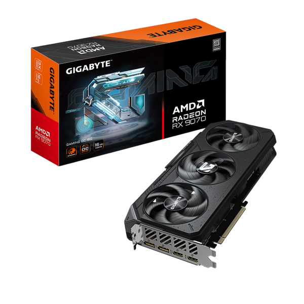 VGA Gigabyte Radeon RX 9070 16GB GDDR6 Gaming OC (GV-R9070GAMING OC-16GD) 227340 Imagini