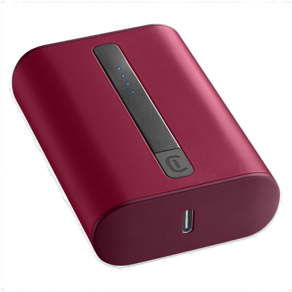 Портативное зарядное устройство Cellularline 10000mAh, PD Thunder, Red 140784 фото