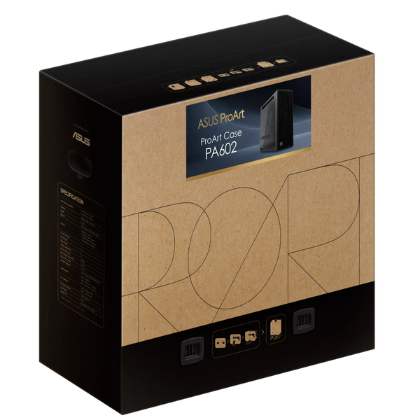 Case ATX Asus ProArt PA602, 2x200mm & 1x140mm, PWM Hub, Tempered Glass, Dust Filter, 2xUSBx2.0, 2xUS 220933 Imagini