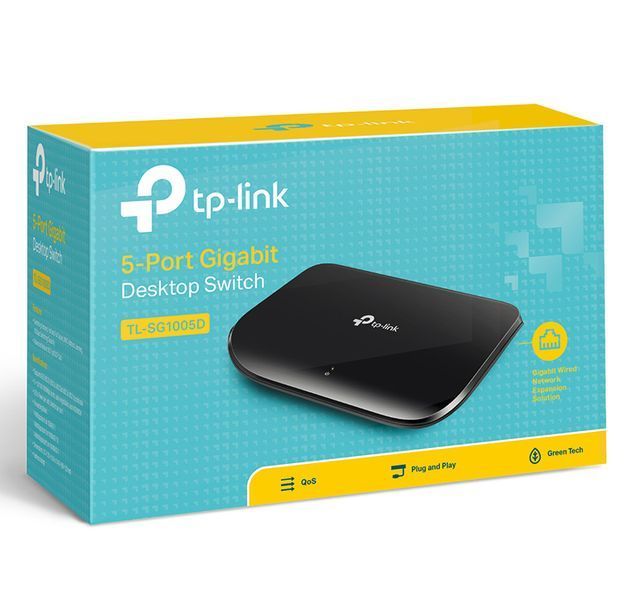 .5-port 10/100/1000Mbps Switch TP-LINK "TL-SG1005D", Plastic Case 19650 Imagini