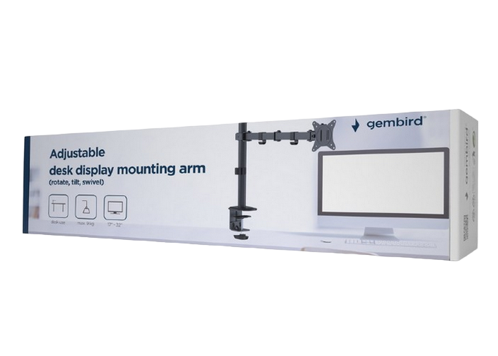 Table/desk display mounting arm Gembird (rotate,tilt,swivel),17&rdquo;-32&rdquo;,up to 9 kg,VESA:75x75,100x100 204482 фото