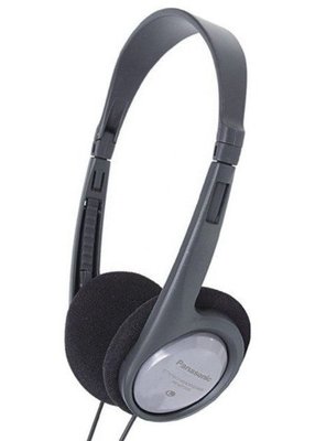 Headphones Panasonic RP-HT010GU-H Black, 16 Гц – 22 кГц, 3pin 1*3.5mm jack, 1.2 м 200472 фото