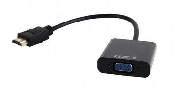 Adapter HDMI M to VGA F+3.5 mm AUX, Cablexpert "A-HDMI-VGA-03" 80250 Imagini
