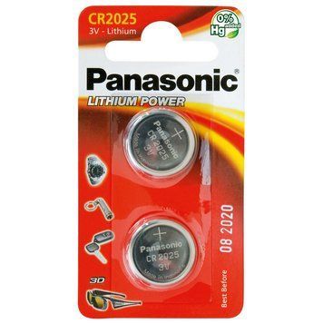 CR2025, Blister*2, Panasonic, CR-2025EL/2B 80863 Imagini