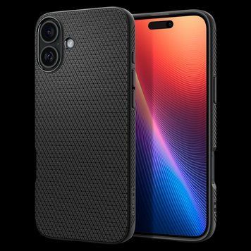 Spigen Smartphone Apple iPhone 16 Plus, Liquid Air, Matte Black 222275 Imagini