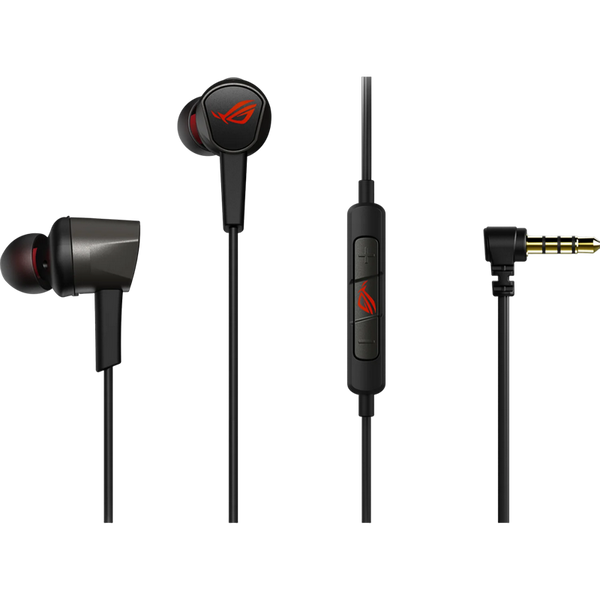 Gaming Earphones Asus ROG Cetra II Core, 9.4mm driver, 32 Ohm, 20-40kHz, 18g, Metal housing, In-line 137225 фото